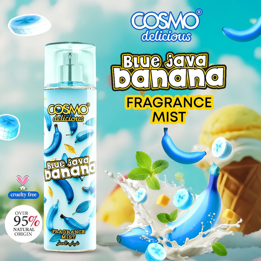COSMO delicious Blue Java banana- سبلاش معطر الجسم والشعر