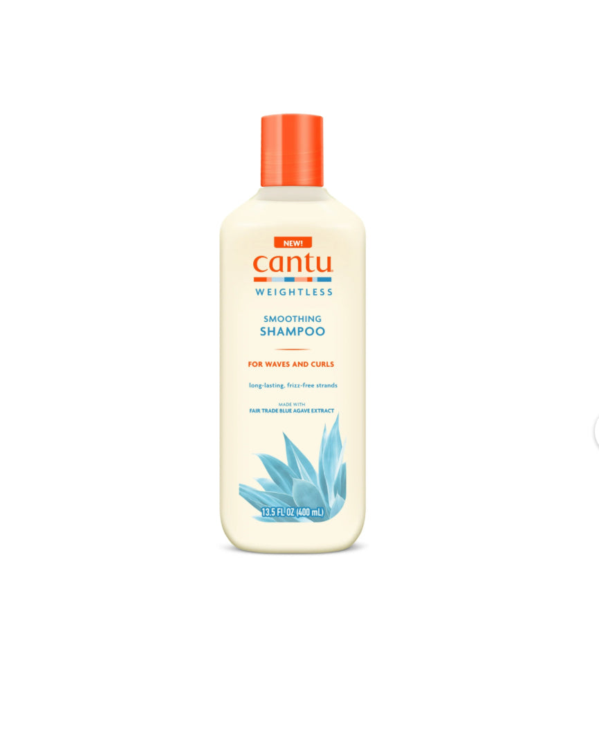 cantu weightless smoothing shampoo for waves and curls- شامبو كانتو للشعر الكيرلي والويڤي