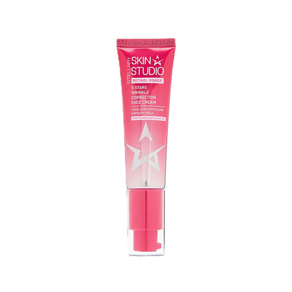 STELLARY Skin Studio RETINOL POWER 5 STARS WRINKLE CORRECTION FACE CREAM 30ml ستيلاري كريم مرطب بعمق يعزز مرونة البشرة ومكافح لعلامات التقدم في السن