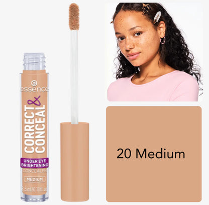 Essence correct & conceal under eye brightening concealer - كوركتر وكونسيلر تصيح الهالات تحت العين من أيسنس