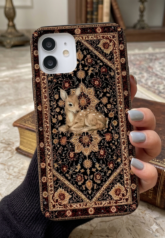 غطاء موبايل أنيتكة الغزال بناتي فخم