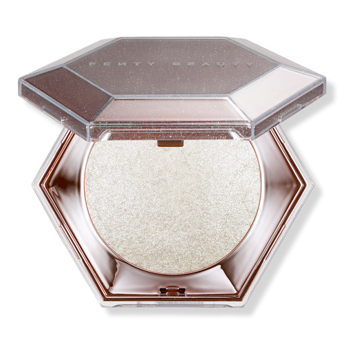 Fenty beauty by rihanna diamond bomb highlighter how many carats ?! - لوحة اضاءة بودرة مضغوطه