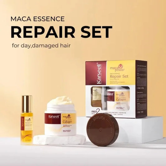 Karseell Maca Power Essence Repair Set -نظام علاجي متكامل لإصلاح الشعر التالف والجاف من كارسيل
