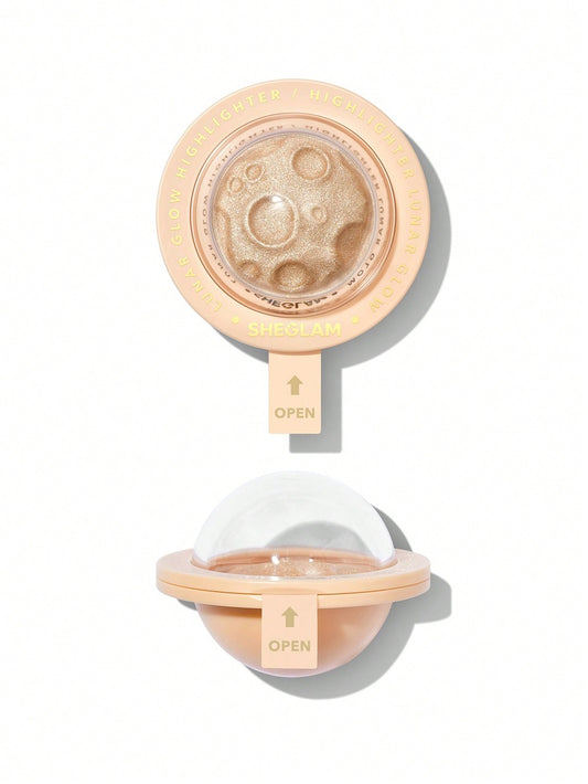 Sheglam Lunar Glow Highlighter - إضاءة بودرة مضغوطة من شيجلام