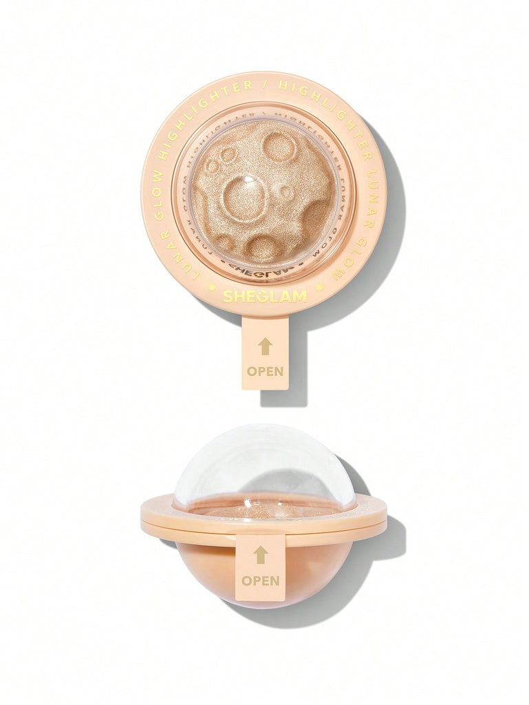 Sheglam Lunar Glow Highlighter - إضاءة بودرة مضغوطة من شيجلام