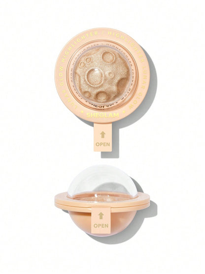 Sheglam Lunar Glow Highlighter - إضاءة بودرة مضغوطة من شيجلام