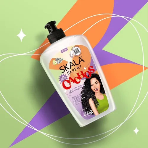 Skala expert cachos gel liquido 250g- جل تحديد وتصفيف الشعر الكيرلي