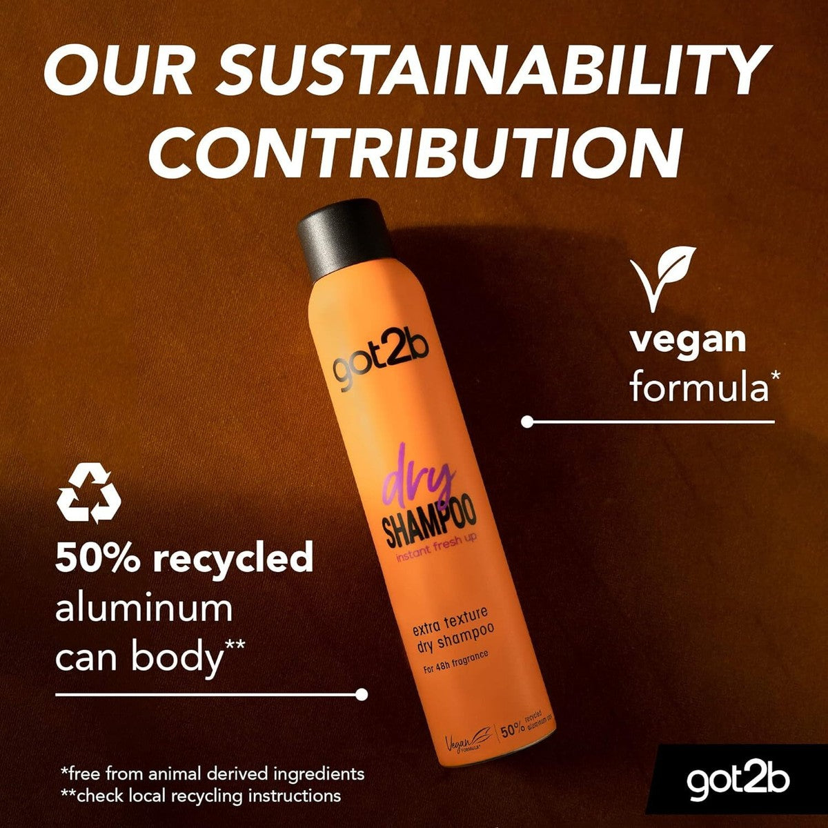 Got2b dry shampoo extra texture 200ml - بخاخ شامبو جاف من كوت