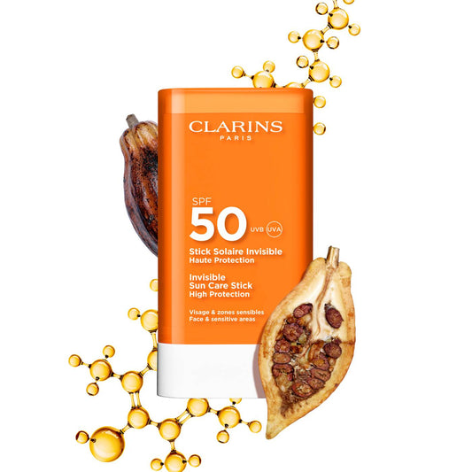 Clarins invisible sun care stick spf 50 كلارنس – واقي شمس ستيك شفاف SPF50