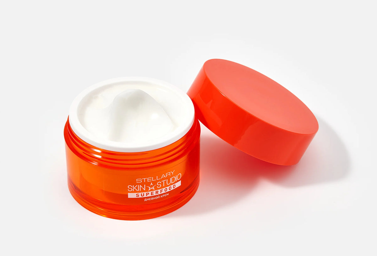 STELLARY Skin Studio SUPERFOOD AHA Correcting Daily Face Cream 50ml ستيلاري كريم ألفا هيدروكسي المرطب للبشرة يوحّد لونها ويمنحها إشراقة