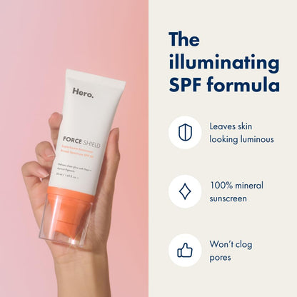 Hero. Force shield superbeam sunscreen spf 30-كريم واقي الشمس معدني