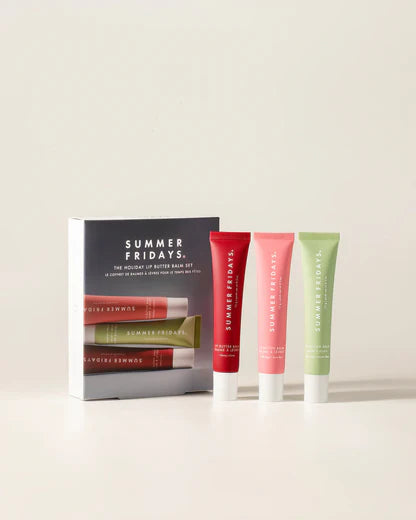 Summer fridays the holiday lip butter balm set - سيت كريم زبدة الشفاه