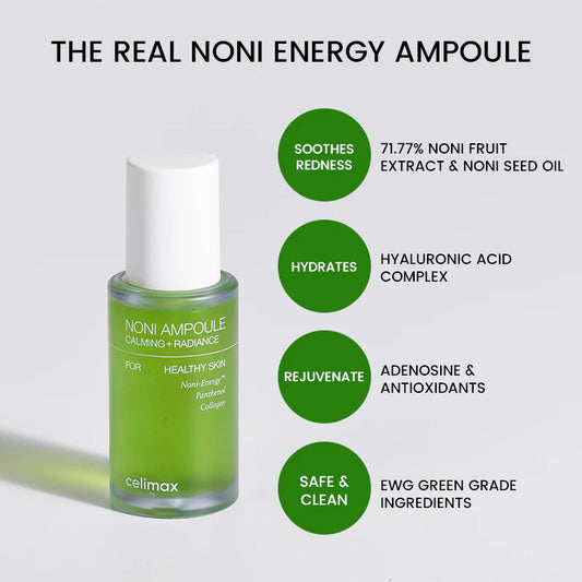 Celimax noni ampoule calming + radiance  for healthy skin - سيروم البشرة صحية مضاد للحبوب