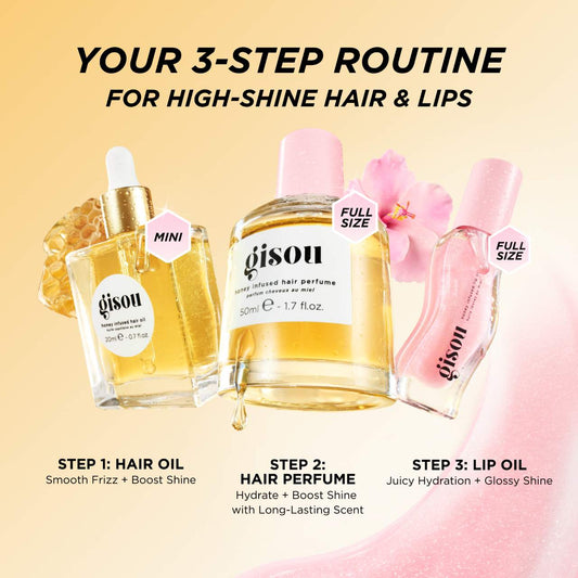 Gisou honey gloss hydration heroes - مجموعة الترطيب واللمعان من جيسو