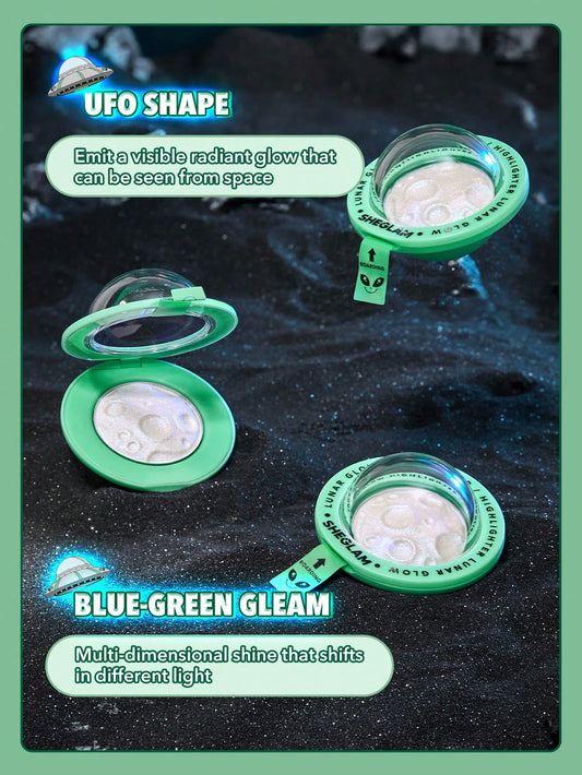 Sheglam lunar glow highlighter - إضاءة بودرة مضغوطة من شيجلام