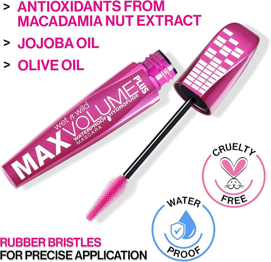 wet n wild max volume plus mascara - مسكارا الرموش للحجم أقصى