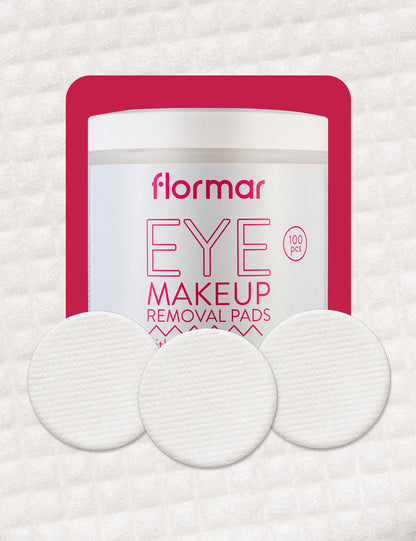 Flormar eye makeup removal pads - بادز أزالة مكياج العين