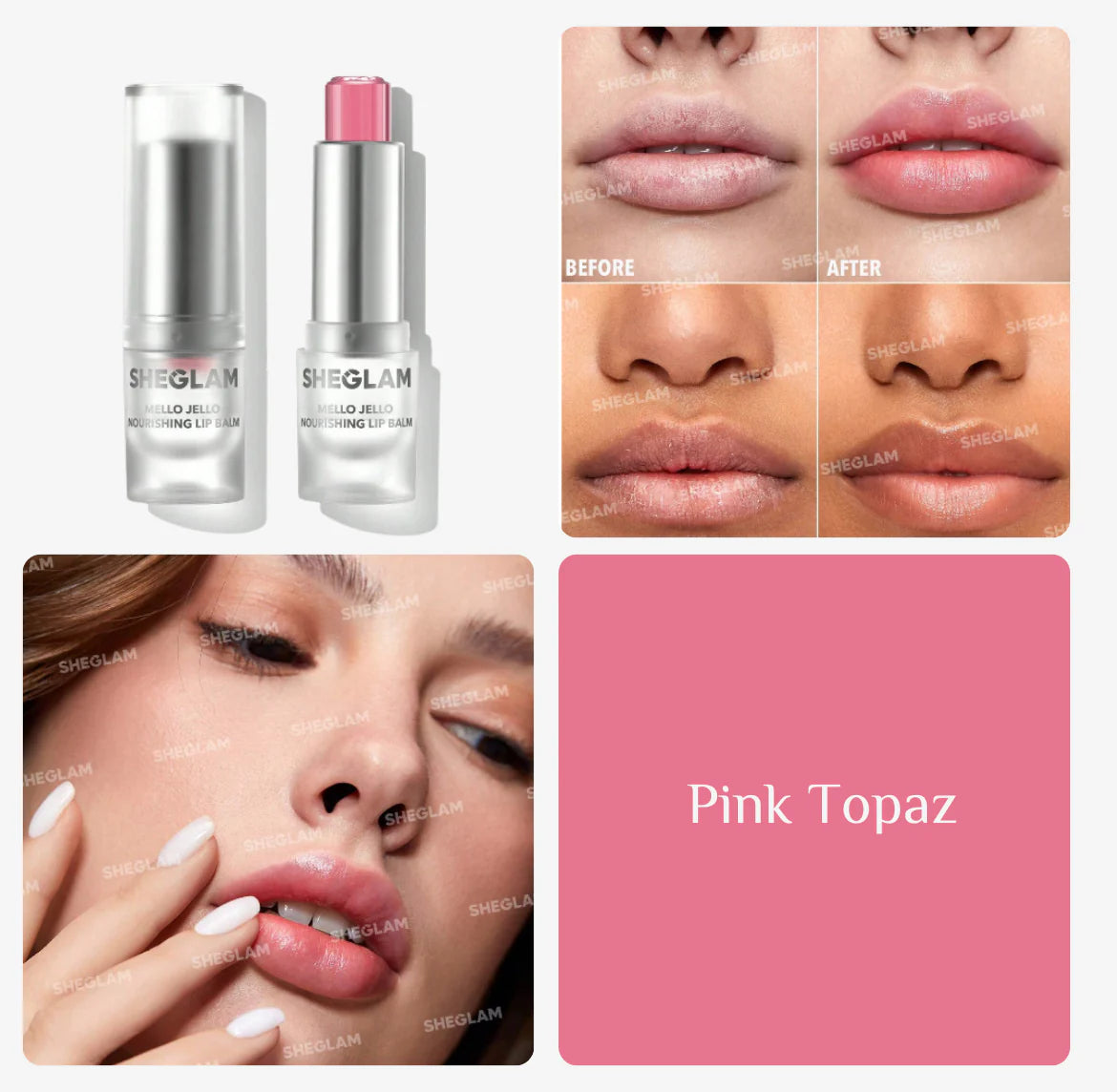 SHEGLAM Mello Jello Nourishing Lip Balm -مرطب شفاه مغذي  جلي من شي كلام