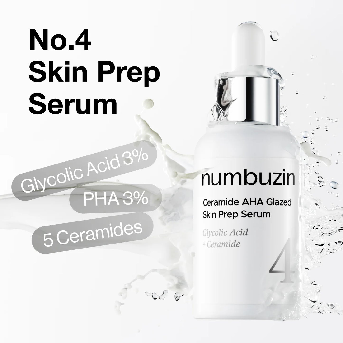 numbuzin Ceramide AHA Glazed skin prep Serum - سيروم لتصغير المسام