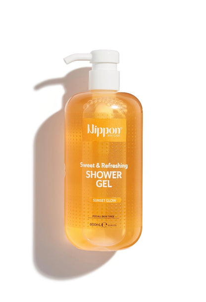 Nippon Sunset Glow shower gel 600ml - غسول الجسم من نيبون صن سيت جلو 600 مل