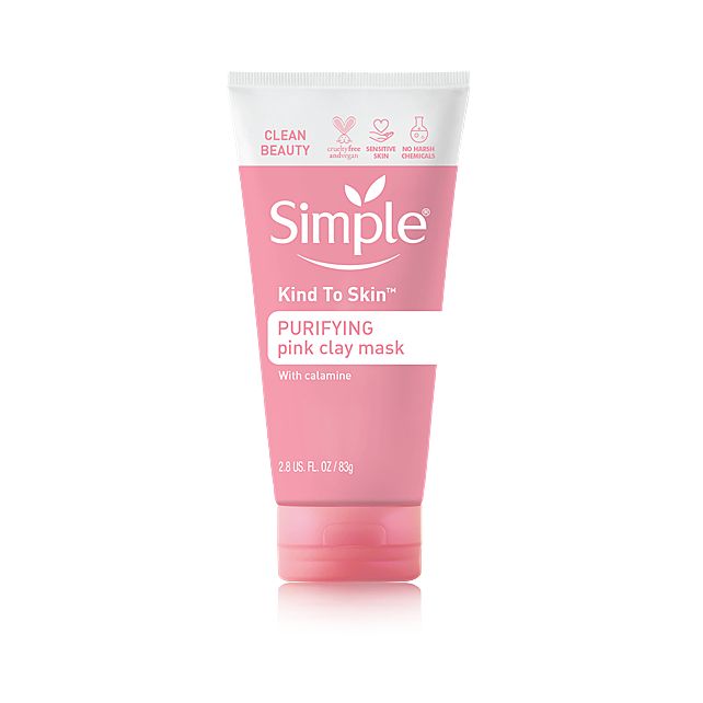 Simple purifying pink clay mask - قناع الطين الوردي المنقي من سيمبل