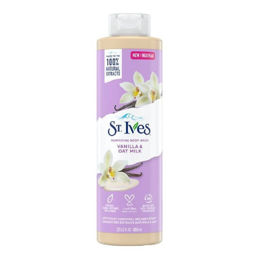 St.ives PAMPERING BODY WASH VANILLA & OAT MILK - غسول الجسم سانت آيفز المدلل بالفانيليا وحليب الشوفان