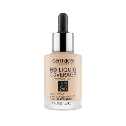 Catrice hd liquid coverage foundation -كريم أساس قطرات سائل￼