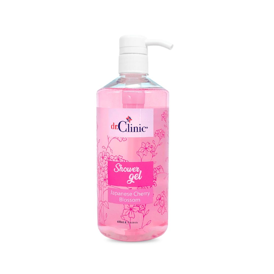 Dr.Clinic Shower Gel Japanese Cherry Blossom 600ml -غسول جسم دكتور كلينك بزهر الكرز الياباني 600 مل