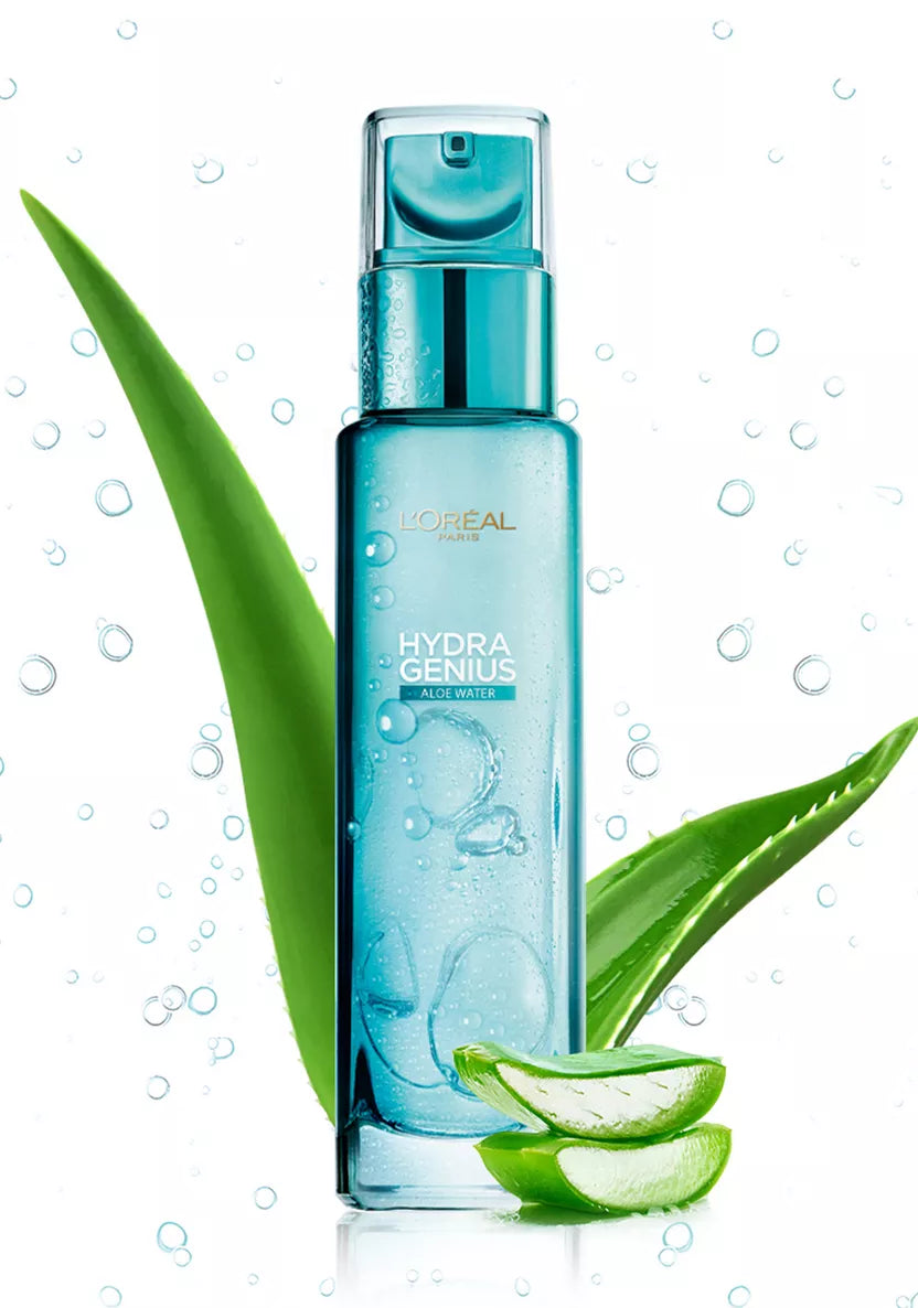 L’oreal paris hydra genius aloe water dry & sensitive skin - لوريال باريس هايدرا جينياس ووتر ألو مرطب للبشرة الجافة والحساسة