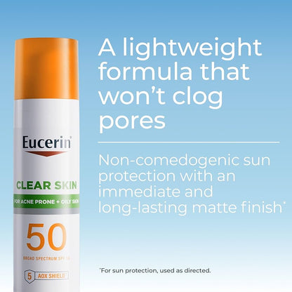Eucerin Oil control sunscreen minerals 50spf+ واقي الشمس للتحكم بالزيوت من يوسرين