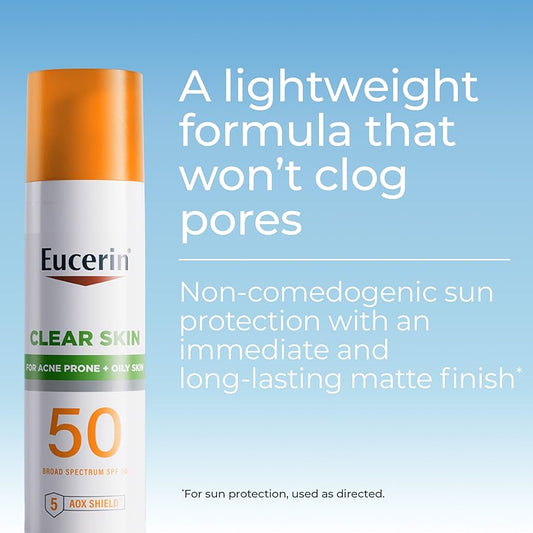 Eucerin Oil control sunscreen minerals 50spf+ واقي الشمس للتحكم بالزيوت من يوسرين