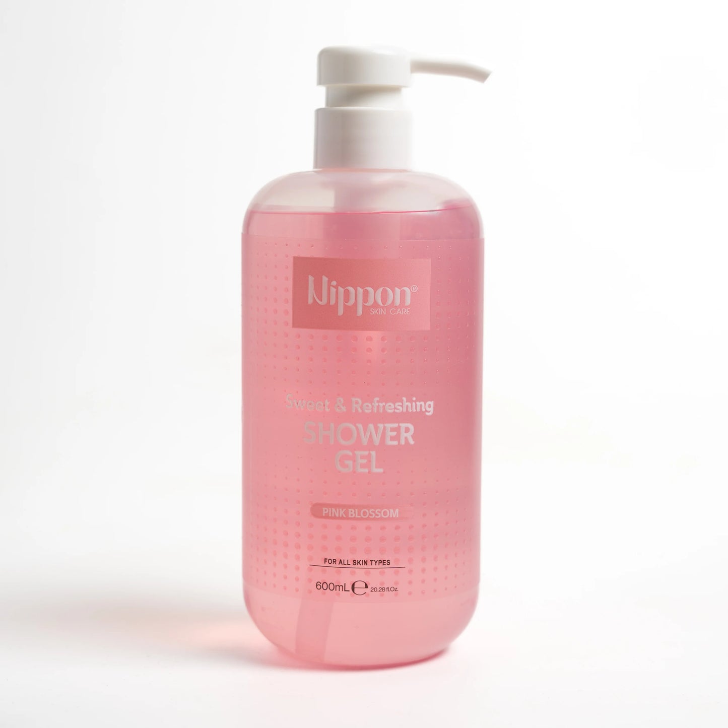 Nippon Sweet & Refreshing Shower Gel Pink Blossom 600ml - جل استحمام نيبون بنكهة الورد المنعشة 600 مل