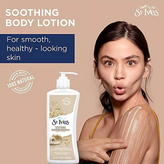 St.ives body lotion avena y karite 532ml - كريم لوشن مرطب للوجه والجسم