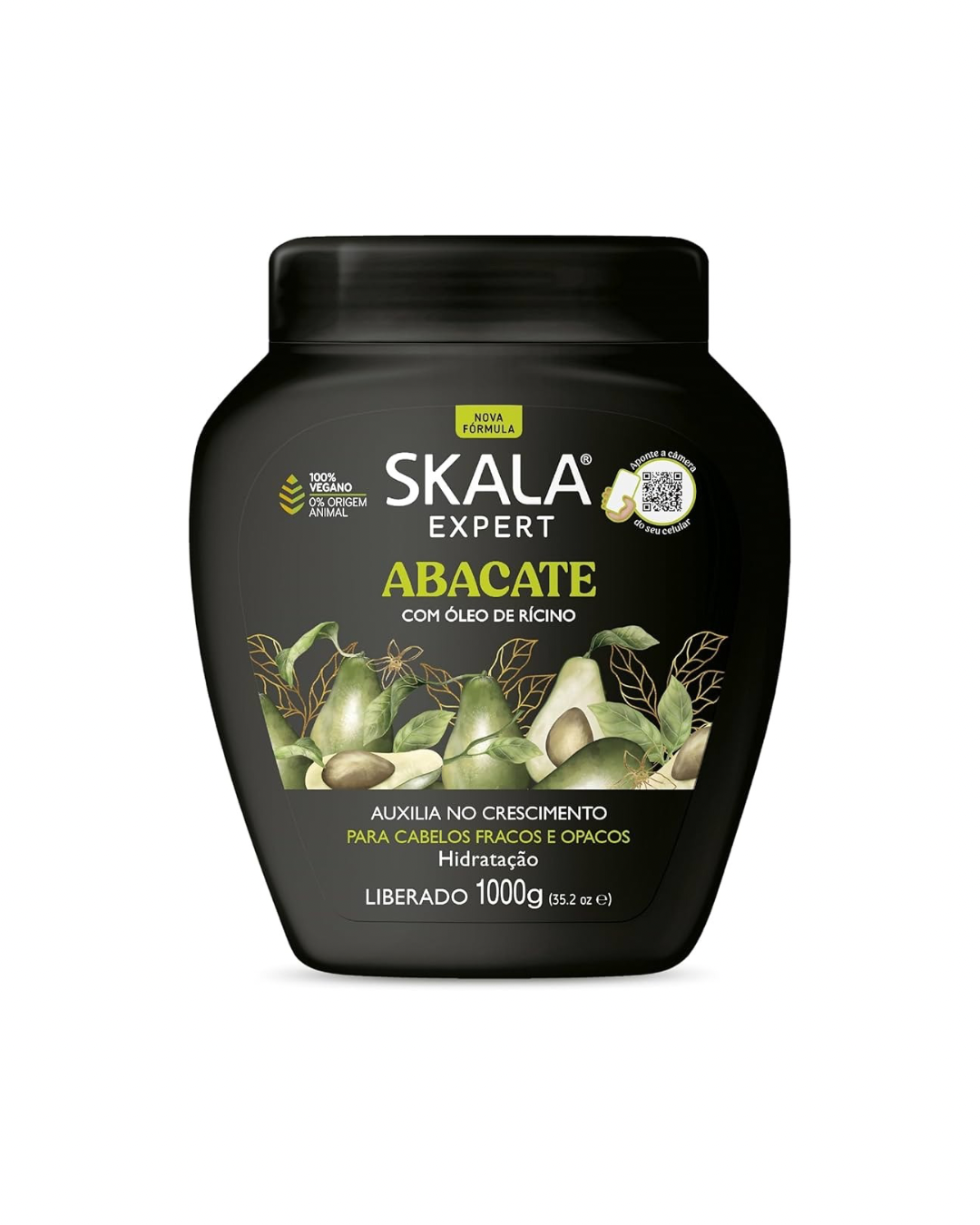 Skala expert abacate com oleo de ricino creme 1000g - كريم مرطب للشعر بالافوكادو من سكالا برازيلية