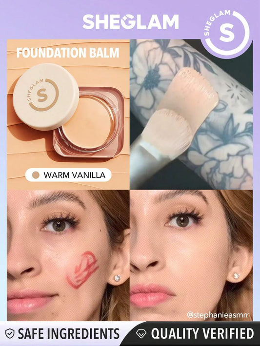 Sheglam Skinfluencer Full Coverage Foundation Balm -كريم أساس تغطية كاملة من شي كلام
