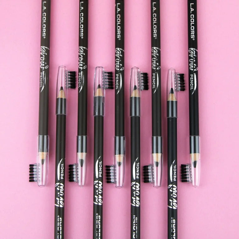 L.A.Colors on point Brow pencil - قلم حاجب بني خشبي