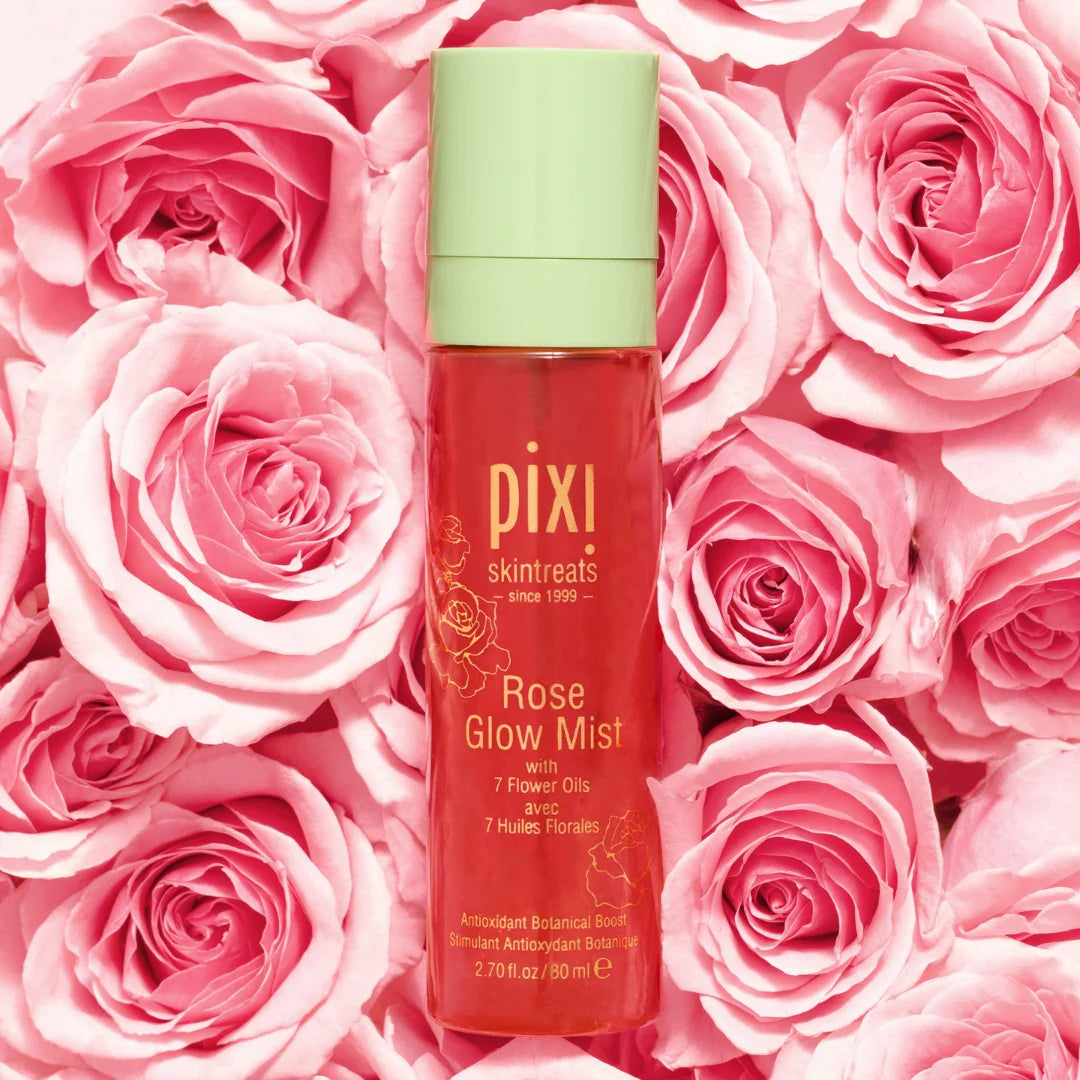 Pixi Rose Glow Mist -بخاخ مثبت مكياج بماء ورد مرطب من بيكسي