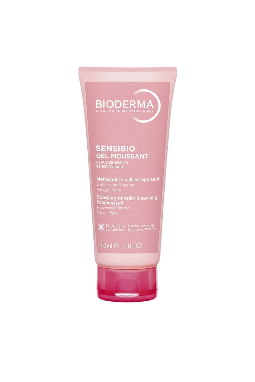 Bioderma Sensibio Gel Moussant for Sensitive Skin 100ml - غسول جل للوجه للبشرة الحساسة من بايوديرما