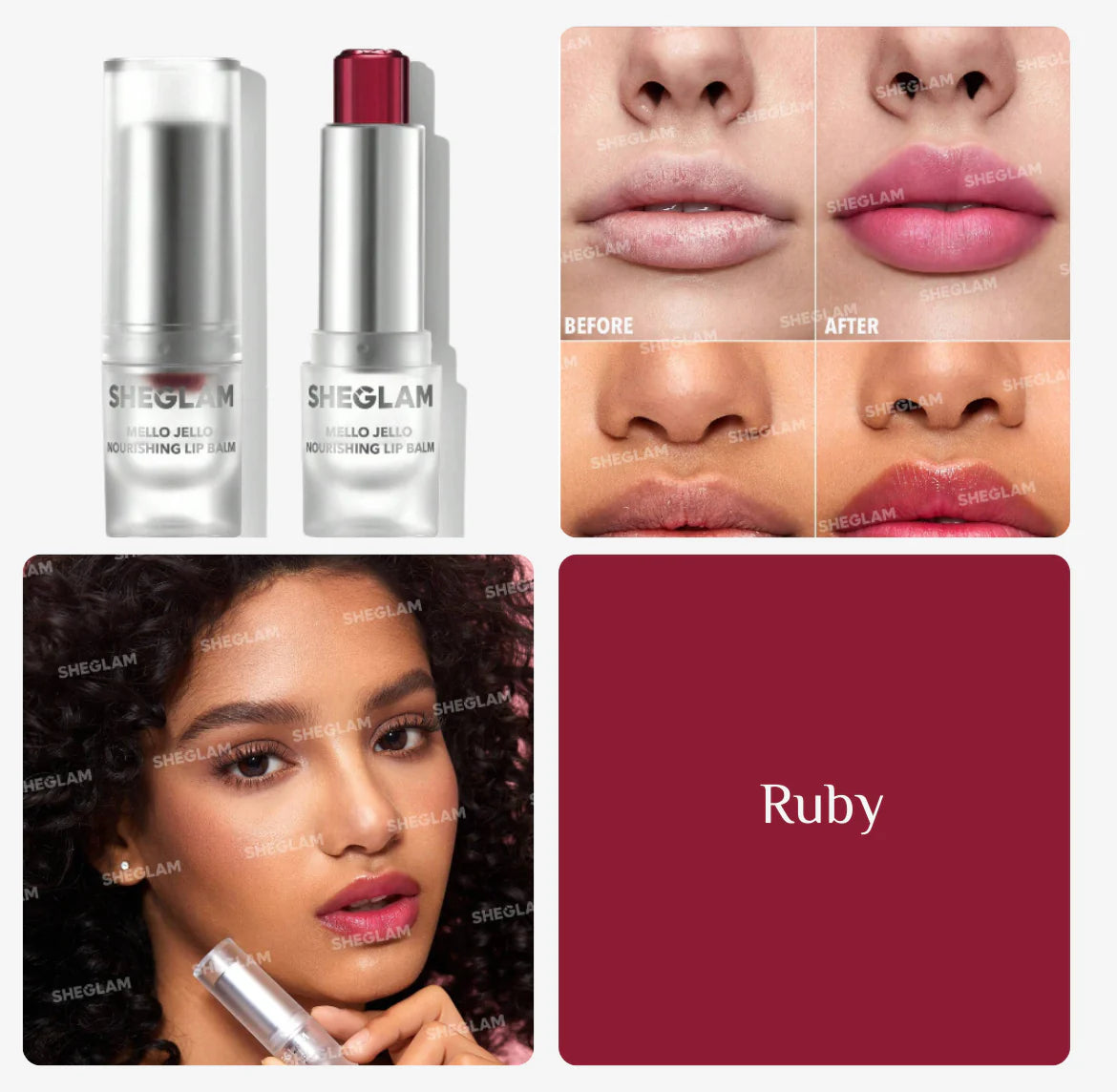 SHEGLAM Mello Jello Nourishing Lip Balm -مرطب شفاه مغذي  جلي من شي كلام