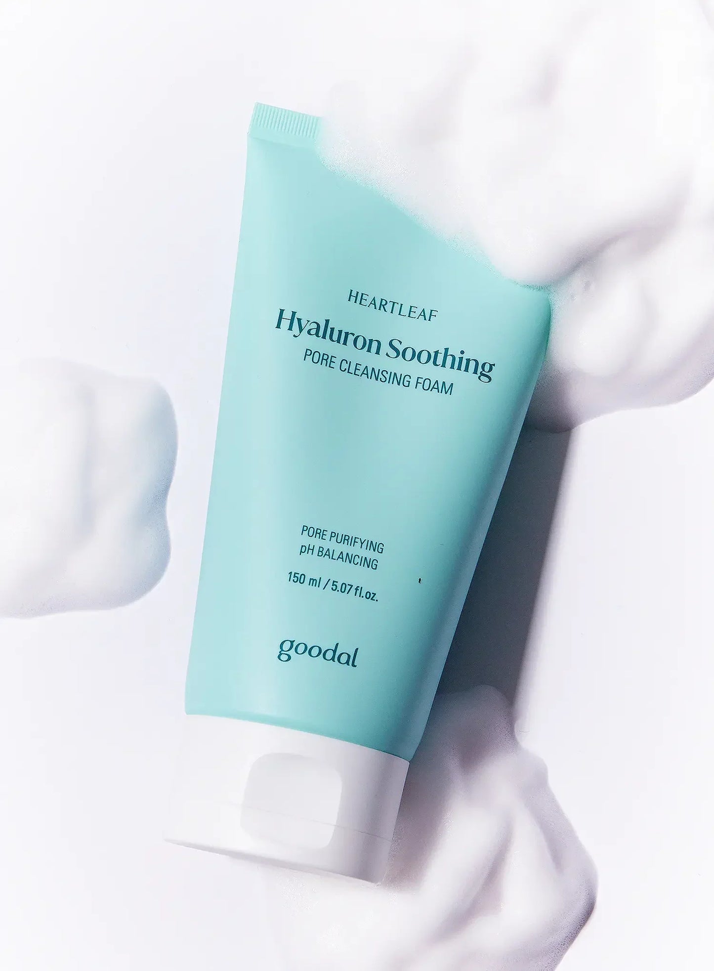 Goodal heartleaf hyaluron soothing pore cleansing foam - غسول رغوي لجميع انواع البشرة