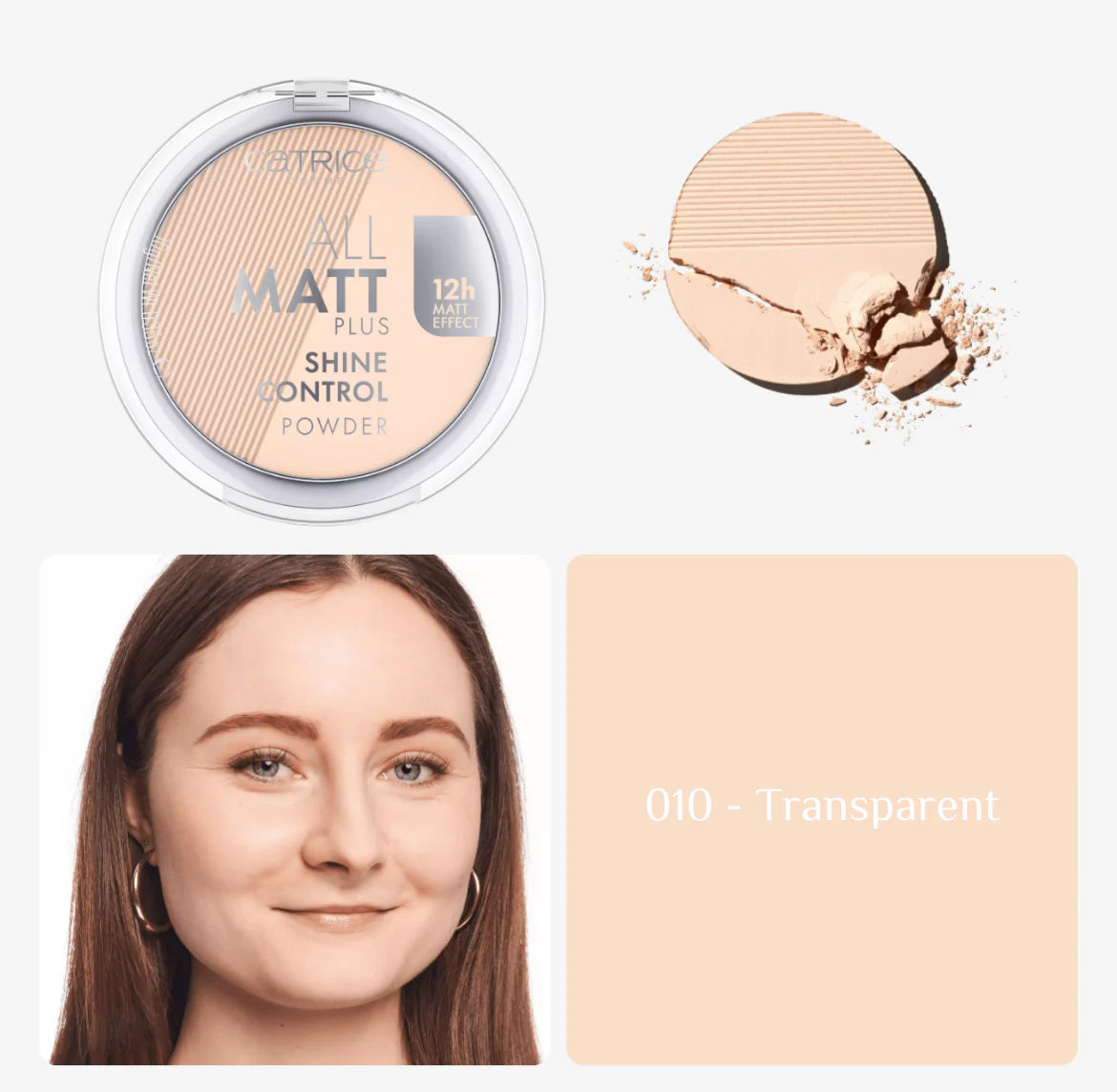 Catrice all matt shine control powder- كاتريس باودر تثبيت مكياج