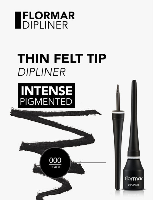 Flormar dipliner black liner - محدد أسود من فلورمار