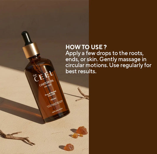 The ceel castor hair oil - زيت الخروع الطبيعي للعناية بالشعر