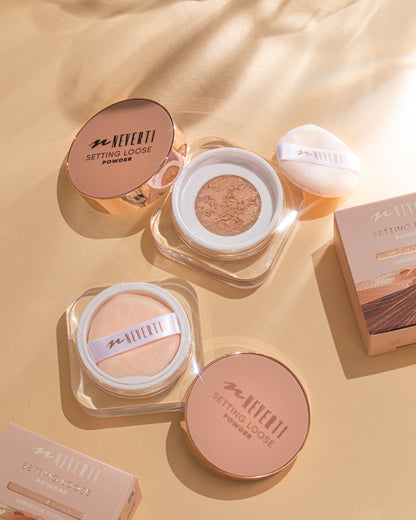 Neverti  setting loose powder - لوس باودر مثبت مكياج من نيفرتي