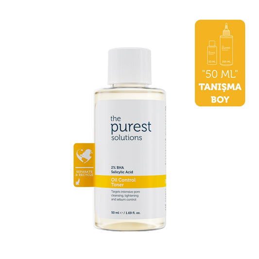 The purest solutions oil control toner 50ml - تونر التحكم في زيوت البشرة بيورست سوليوشنز 50 مل