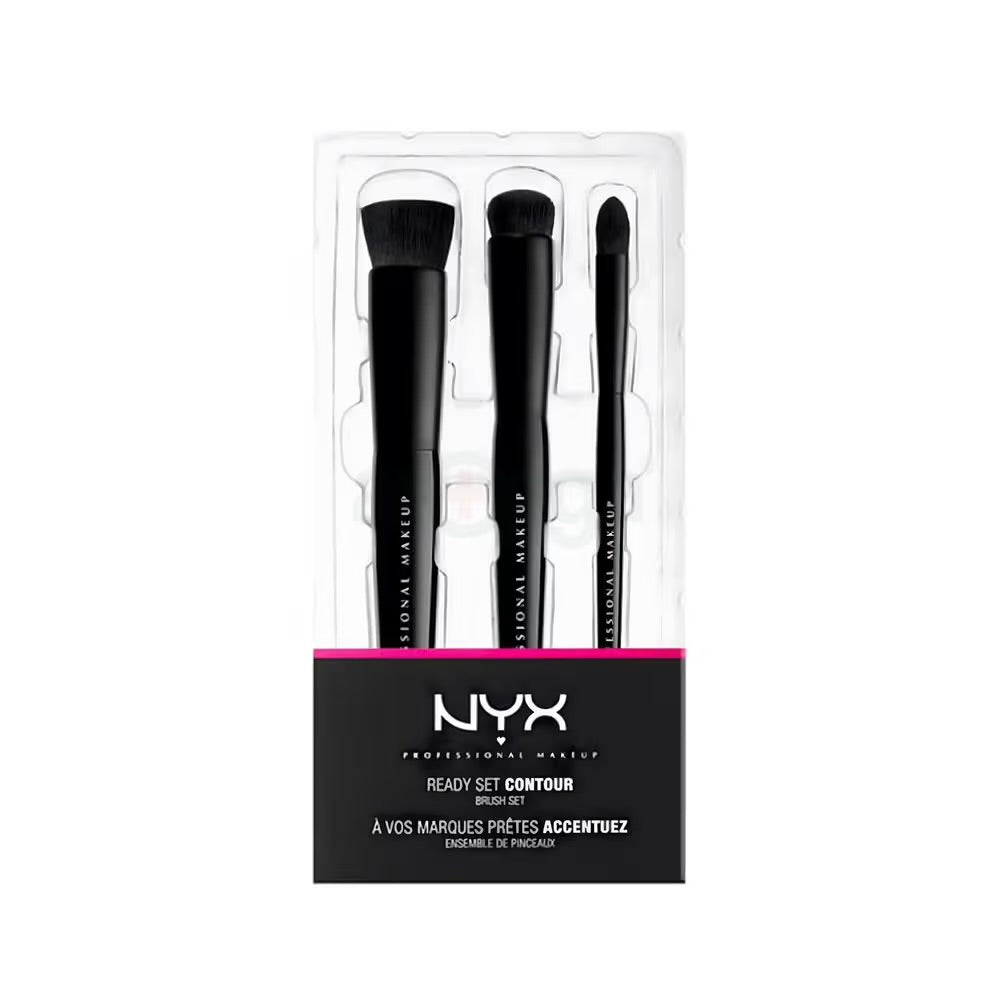 Nyx ready set contour brush set - سيت فرش مكياج من نيكس