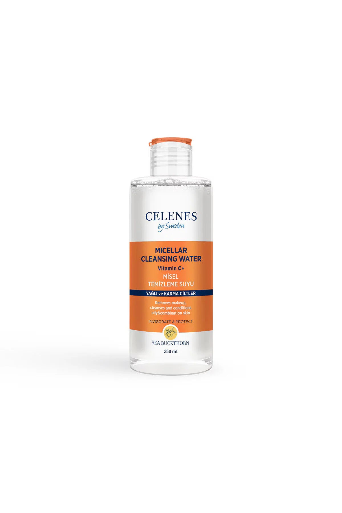 CELENES by Sweden Micellar Cleansing Water Vitamin C+ - ماء ميسيلار لازالة المكياج والدهون من البشرة
