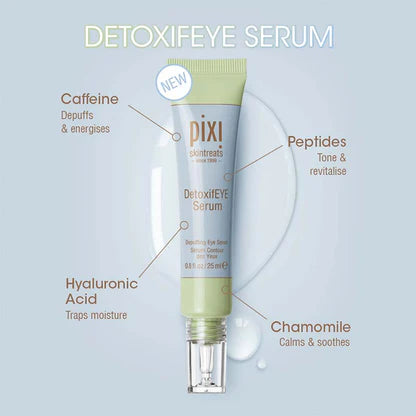 Pixi Skintreats Detoxif EYE - سيروم لتقليل الانتفاخ تحت العين