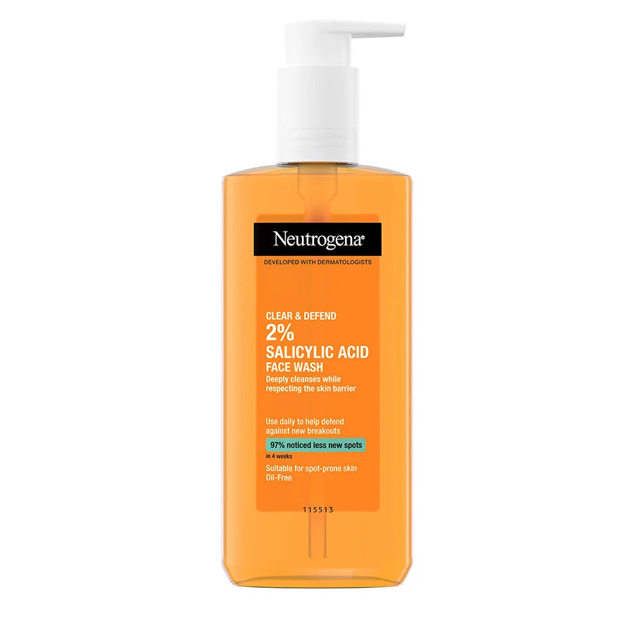 Neutogena face wash gel with salicylic acid 2% - غسول الوجه الجل بمقشر حمض الساليسيليك 2%