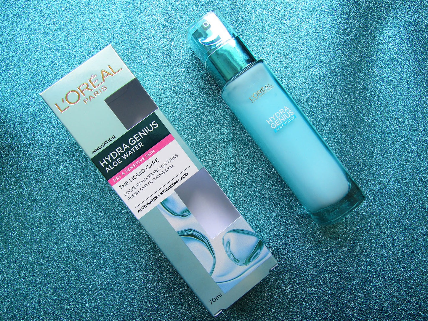 L’oreal paris hydra genius aloe water dry & sensitive skin - لوريال باريس هايدرا جينياس ووتر ألو مرطب للبشرة الجافة والحساسة